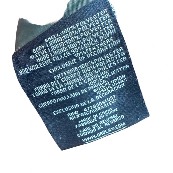 Orolay Thickened Down‎ Jacket 092 Universe Peat Moss Green Size Medium - Picture 10 of 11